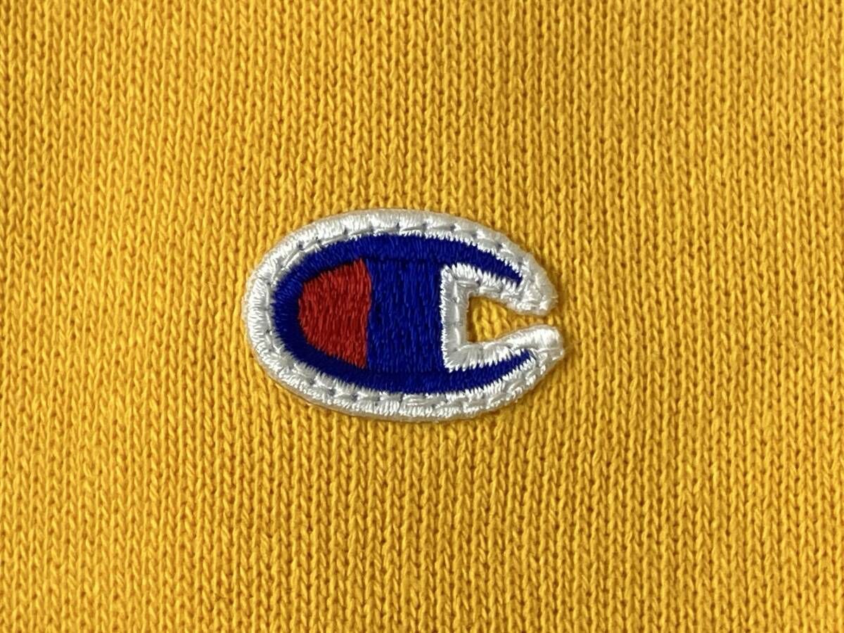 STUSSY ステューシー × Champion チャンピオン REVERSE WEAVE C8-G121 プルオーバー パーカー サイズS イエロー