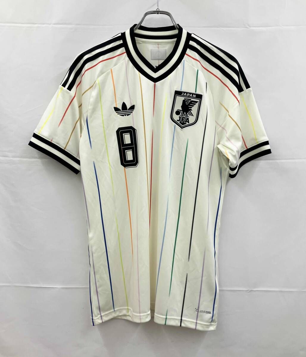 adidas アディダス 半袖ユニフォーム サッカー日本代表2026アウェイレプリカユニフォーム #8 南野拓実 JN1872 M アイボリー 夏