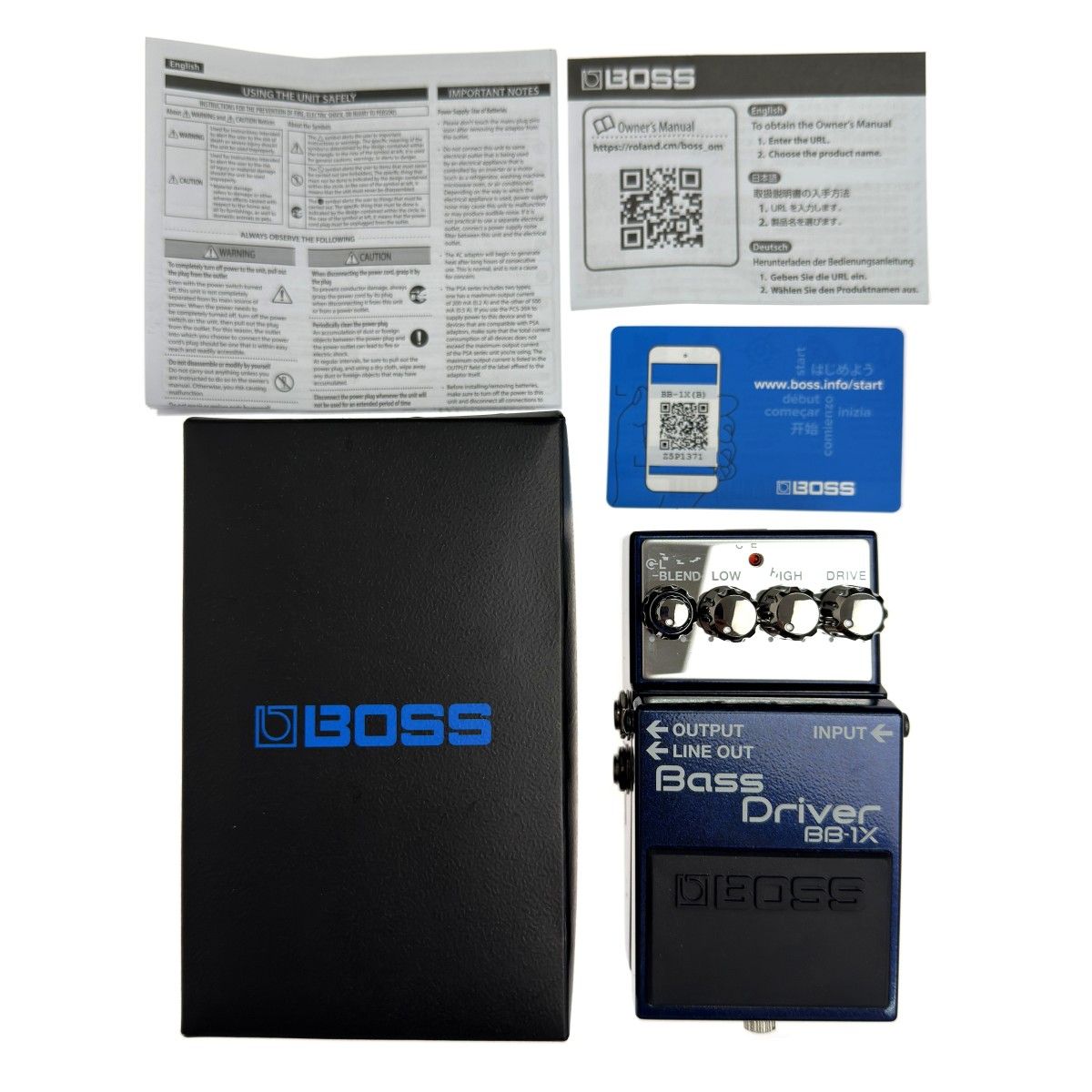 BOSS ボス Bass Driver BB-1X 箱付 ベース用プリアンプ - メルカリ