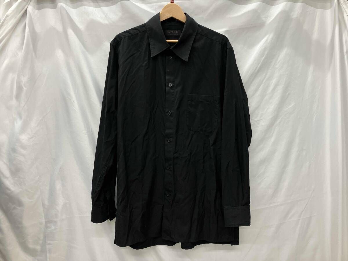 S'YTE Yohji Yamamoto ヨウジヤマモト/長袖シャツ/UV-B56-080/サイズ4/ブラック