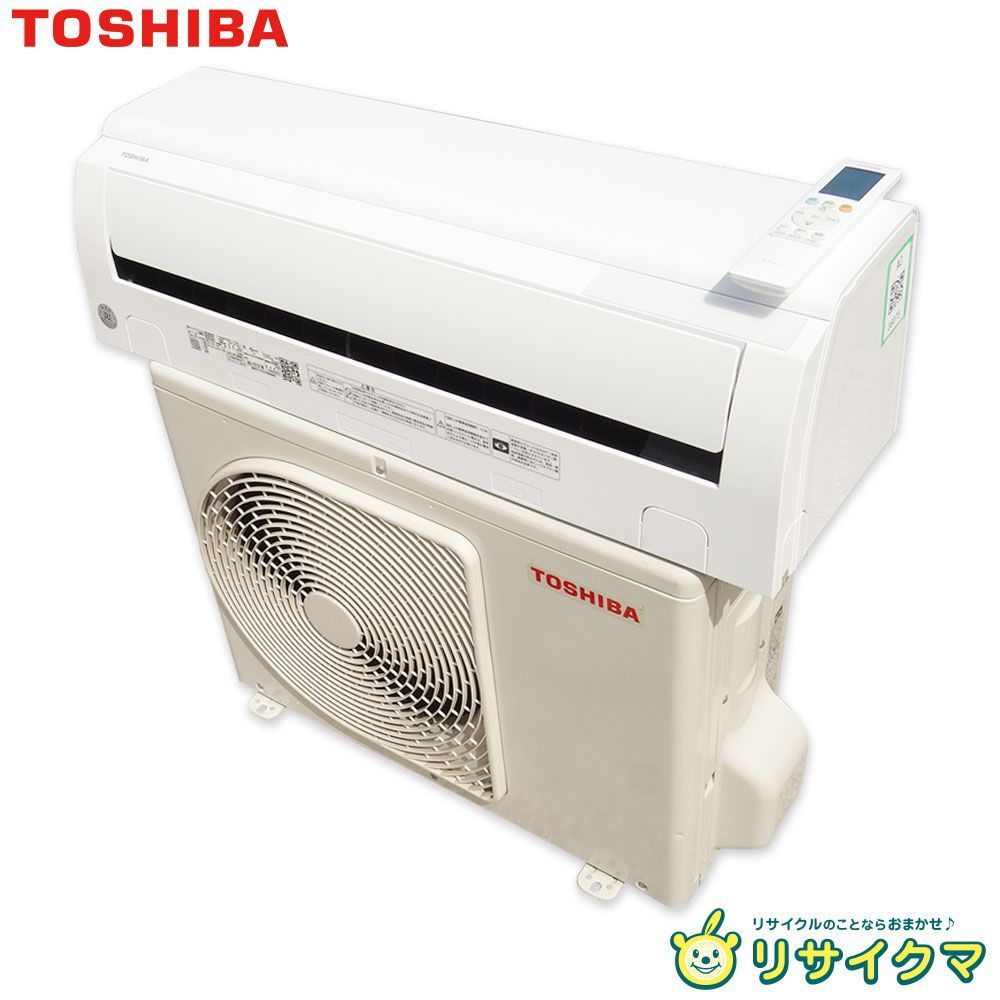 【中古】M▽東芝 ルームエアコン 2023年 2.2kw ～8畳 標準モデル コンパクトタイプ RAS-2213T (36075)