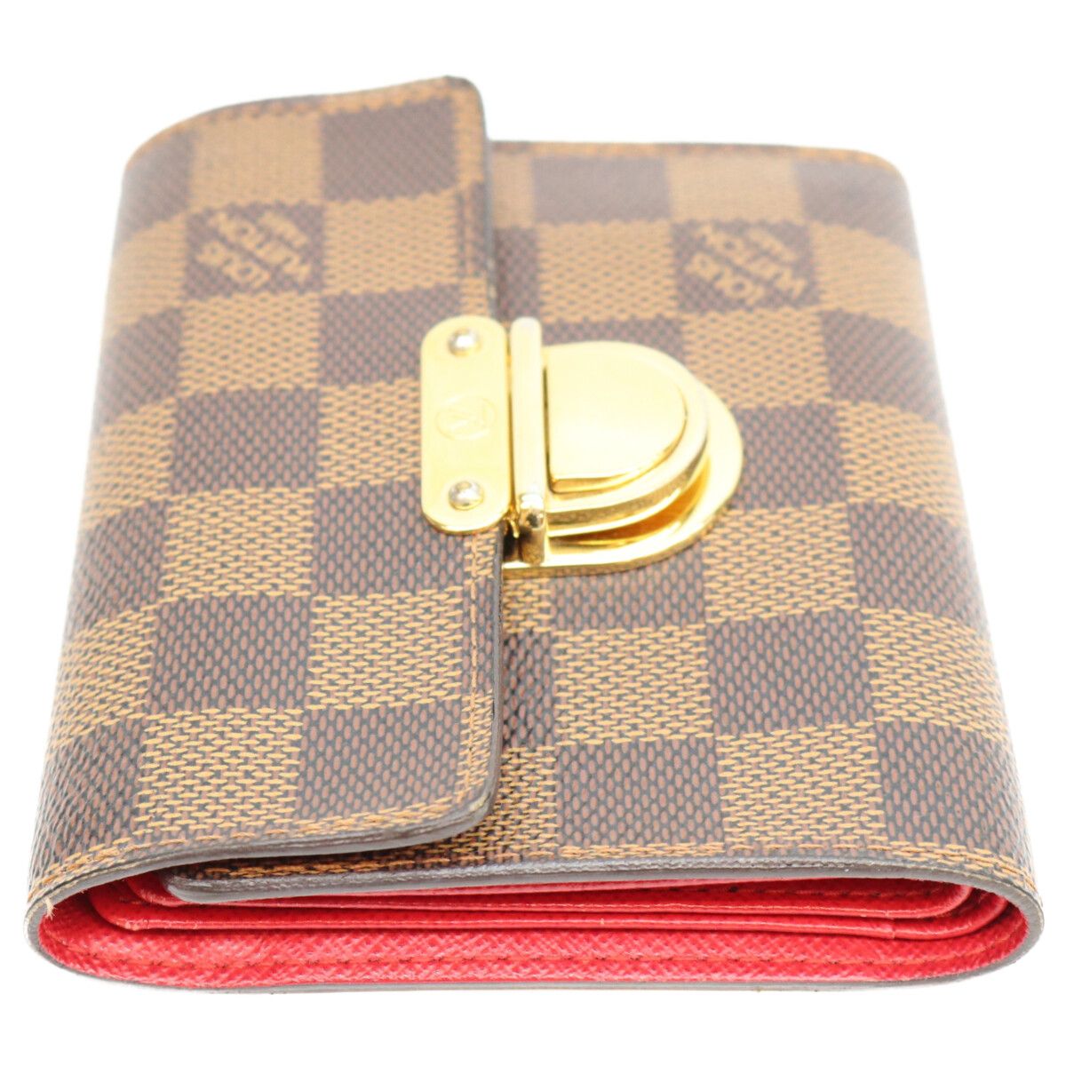 LOUIS VUITTON 3つ折財布 赤 N60005 LOUIS VUITTON ルイヴィトン N60005 ポルトモネ コアラ 三つ折り財布