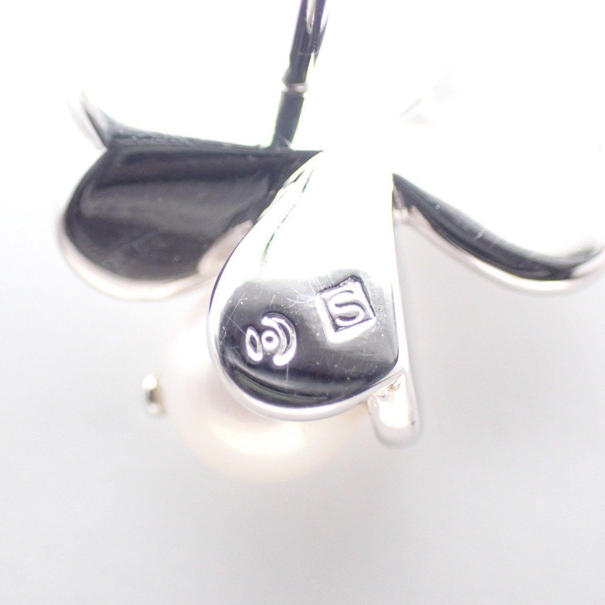 田崎真珠　マベパール　ブローチ　ハート　クローバー　シルバー　TASAKI TASAKI タサキ 田崎真珠 クローバー ピンブローチ シルバー/パール【い