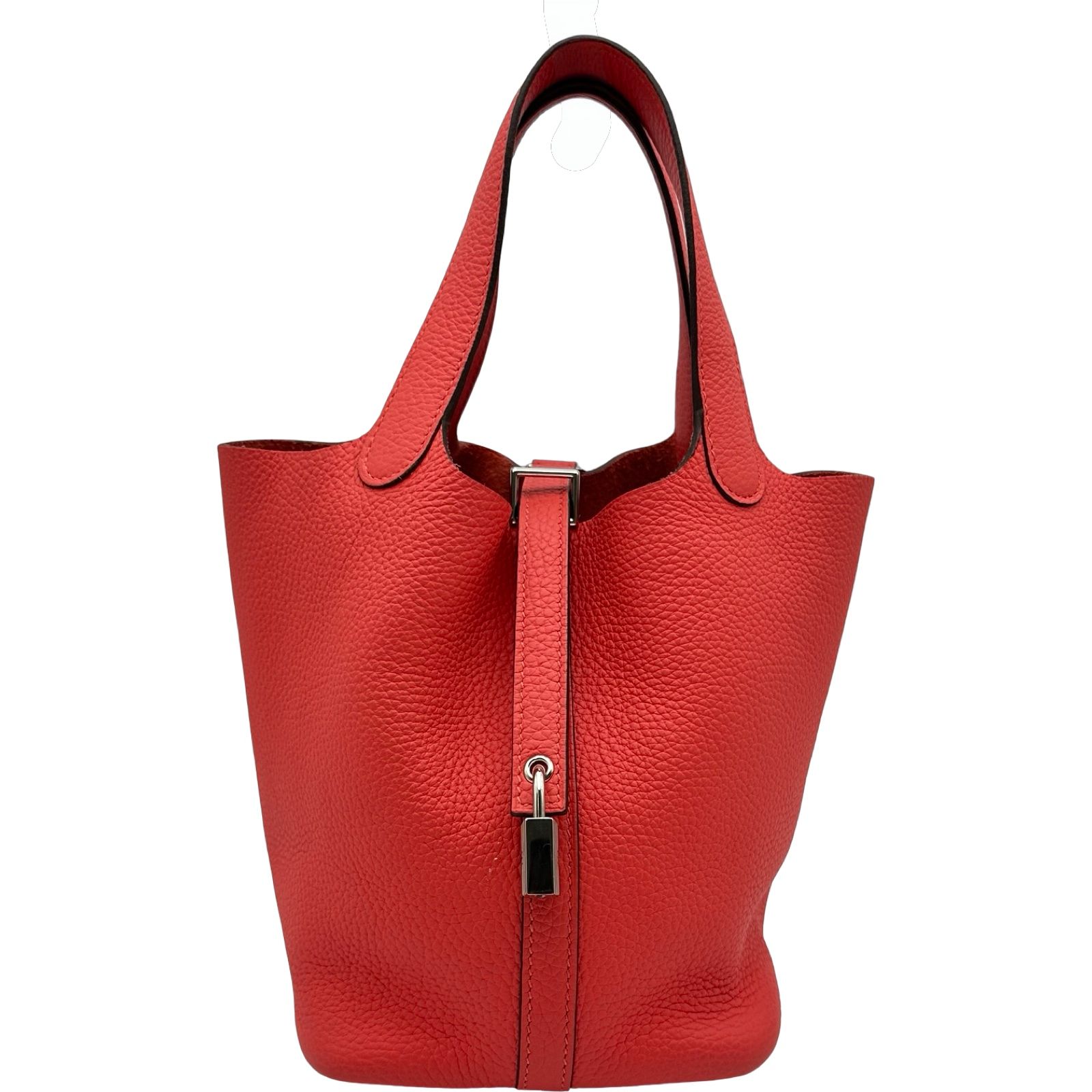 エルメス HERMES ピコタンロックPM Y刻印 ローズジャイプール シルバー金具 トリヨンクレマンス レディース ハンドバッグ