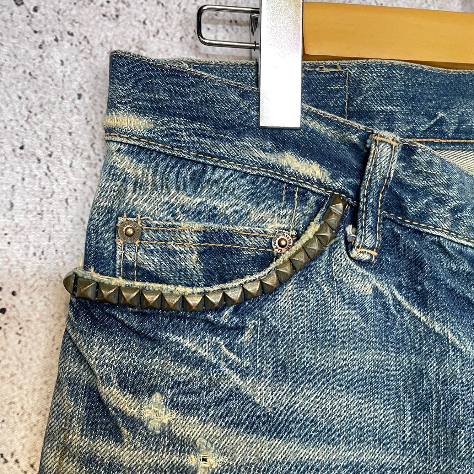 00s HYSTERIC GLAMOUR KINKY スタッズ デニムパンツ Sサイズ - メルカリ