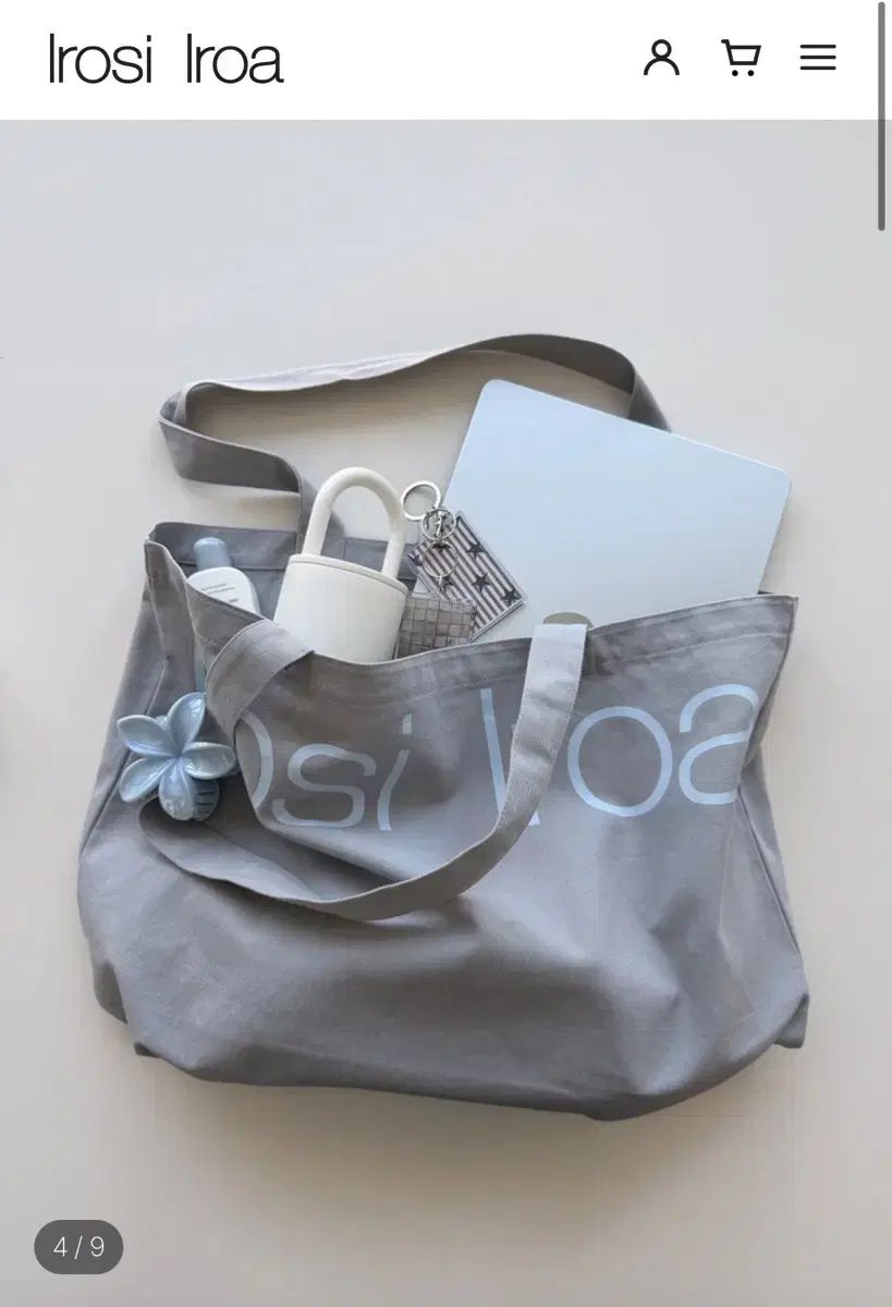 Irosi Iroa エコバッグ グレー色 出品