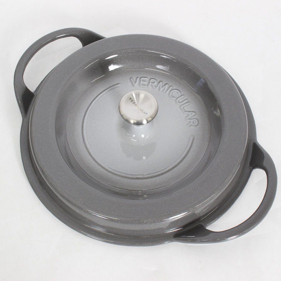 新品】バーミキュラ オーブンポットラウンド 22cm GRY22R パールグレー