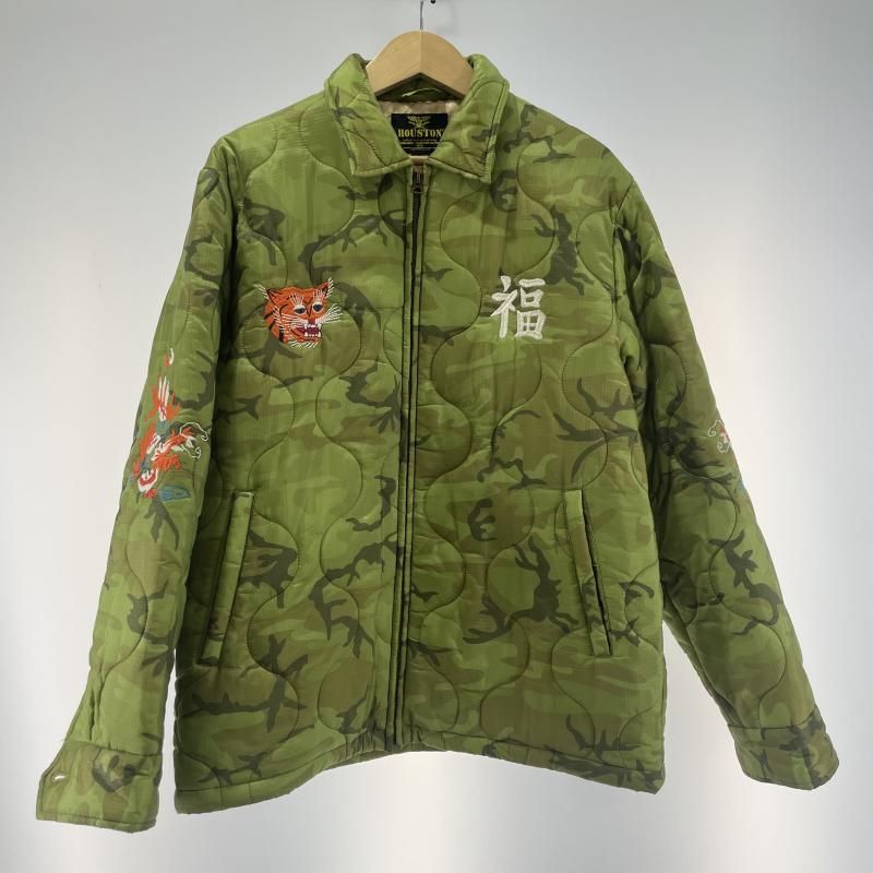 中古】HOUSTON ベトナムジャケット MAP柄 サイズXL 51201 ヒューストン