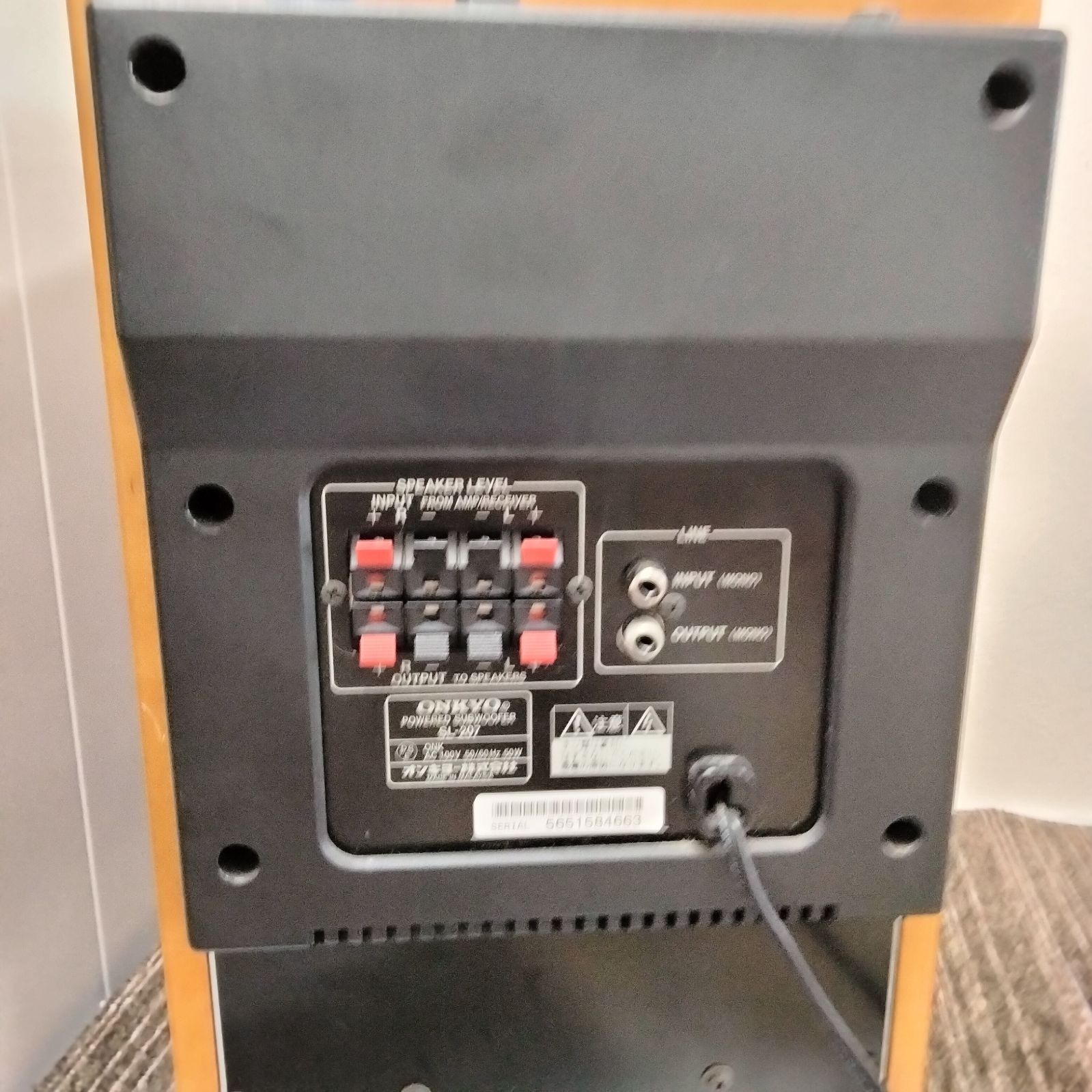 N-7387] ONKYO パワードサブウーファー SL-207 - メルカリ