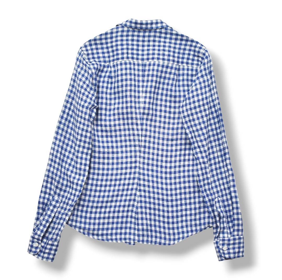 美品✨フランクアンドアイリーン バリー スキッパーシャツ ライトブルー リネン 美品】 USA製 フランクアンドアイリーン Frank＆Eileen バリー BARRY