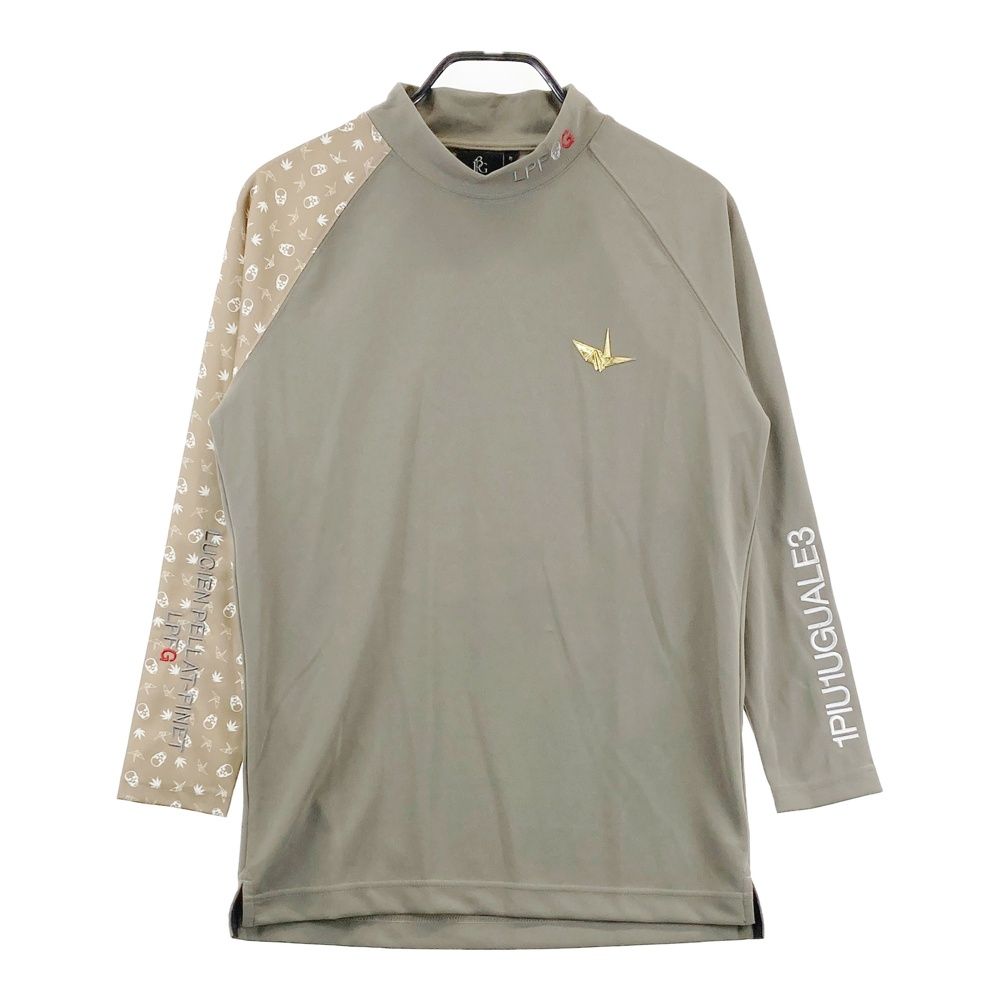 サイズ：3 1PIU1UGUALE3 GOLF GRT162 モックネック長袖Tシャツ ベージュ系 [240101742477] ゴルフウェア メンズ ストスト