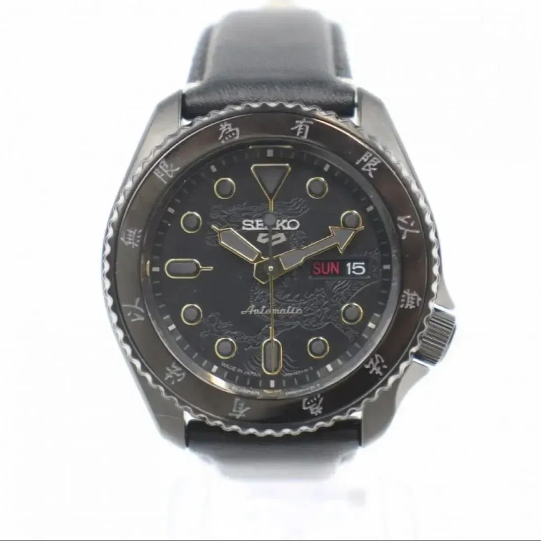 Extremely Beautiful ☆ SEIKO Seiko 5 Sports Bruce Lee Limited Edition SBSA239 4R36-13X0 Automatic Dragon Dragon Han Numeral Bezel Mens Watch