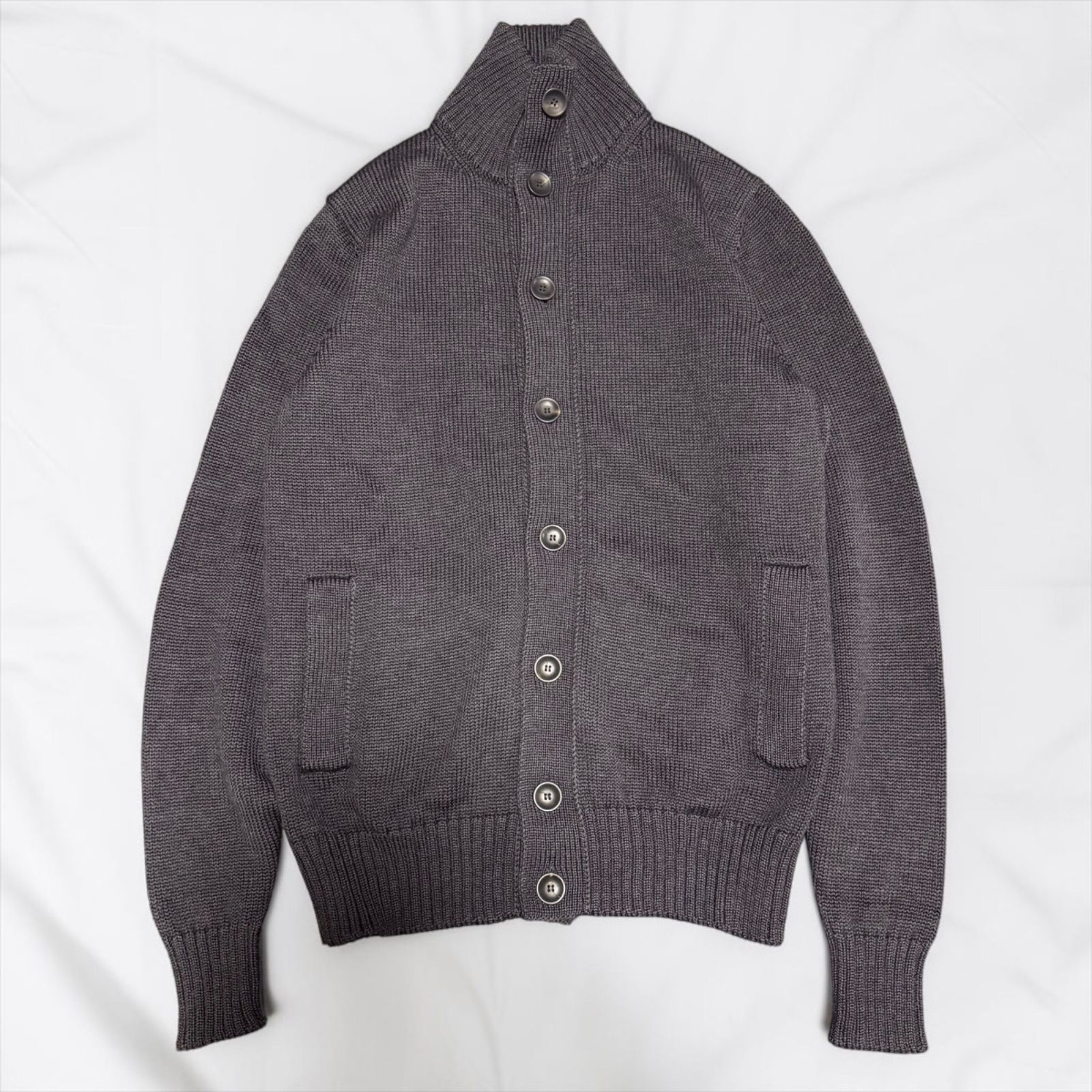 極美品】ZANONE ザノーネ キョート スタンドカラーカーディガン ニット