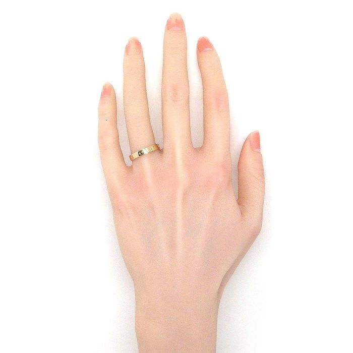 カルティエ ラブ ウェディング リング #58 B4085258 750 (K18PG) メンズ CARTIER [美品] 【中古】 【ジュエリー】 カルティエ Cartier リング ラブ スモールモデル SM B4085258 K18PG