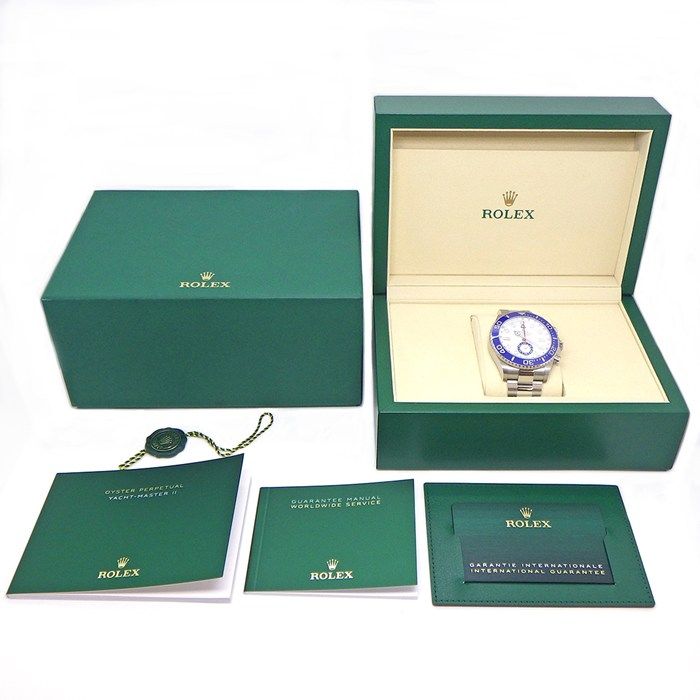 ロレックス Rolex 腕時計 ヨットマスター2 126680 2026年6月ギャラ スモールセコンド 夜光インデックス 夜光針 ホワイト文字盤 SS 自動巻き 【箱・保付き】 【中古】