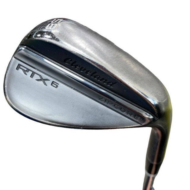 【中古】 クリーブランド Cleveland RTX-6 ZIPCORE ブラックサテン 58°/12° FULL ウェッジ WG Dynamic Gold (フレックスS) メンズ 男性用 右利き 右用 Cランク ゴルフクラブ