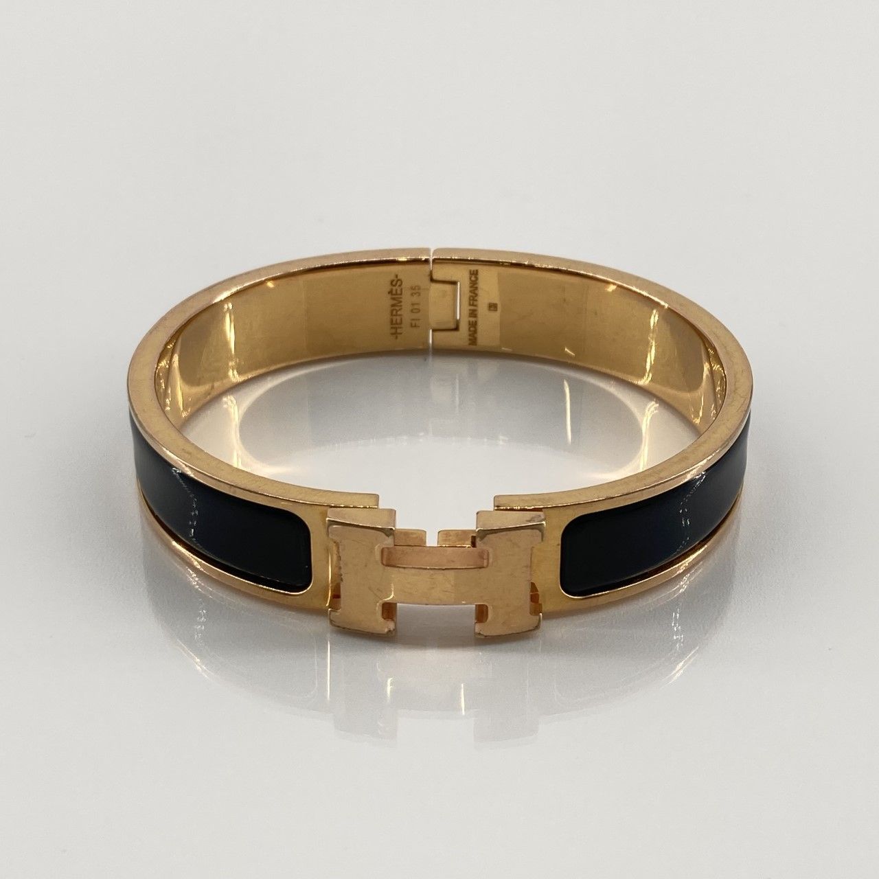 HERMES（エルメス） クリックH PM ブレスレット 36.77g ゴールド×ブラック