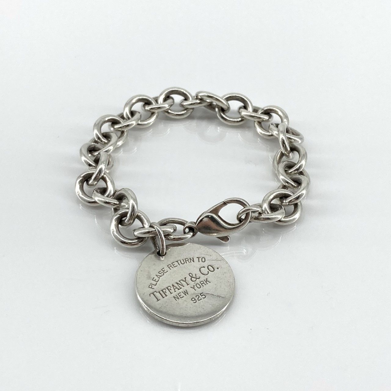 TIFFANY&Co.（ティファニー） リターン　トゥ　ティファニー　ラウンドタグ Ag925 ブレスレット 36.54g シルバー