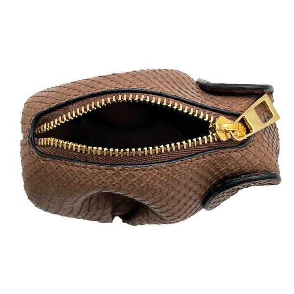 ○ ロエベ LOEWE エレファント コインケース 財布 ジップ パイソン