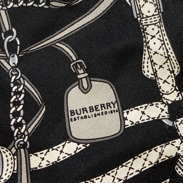 □ バーバリーロンドン BURBERRY ボックスプリーツスカート 膝丈 ロゴ