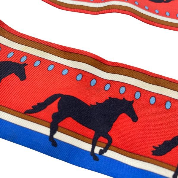 ○ エルメス HERMES ツイリー スカーフ Sequences セカンス 馬 ホース
