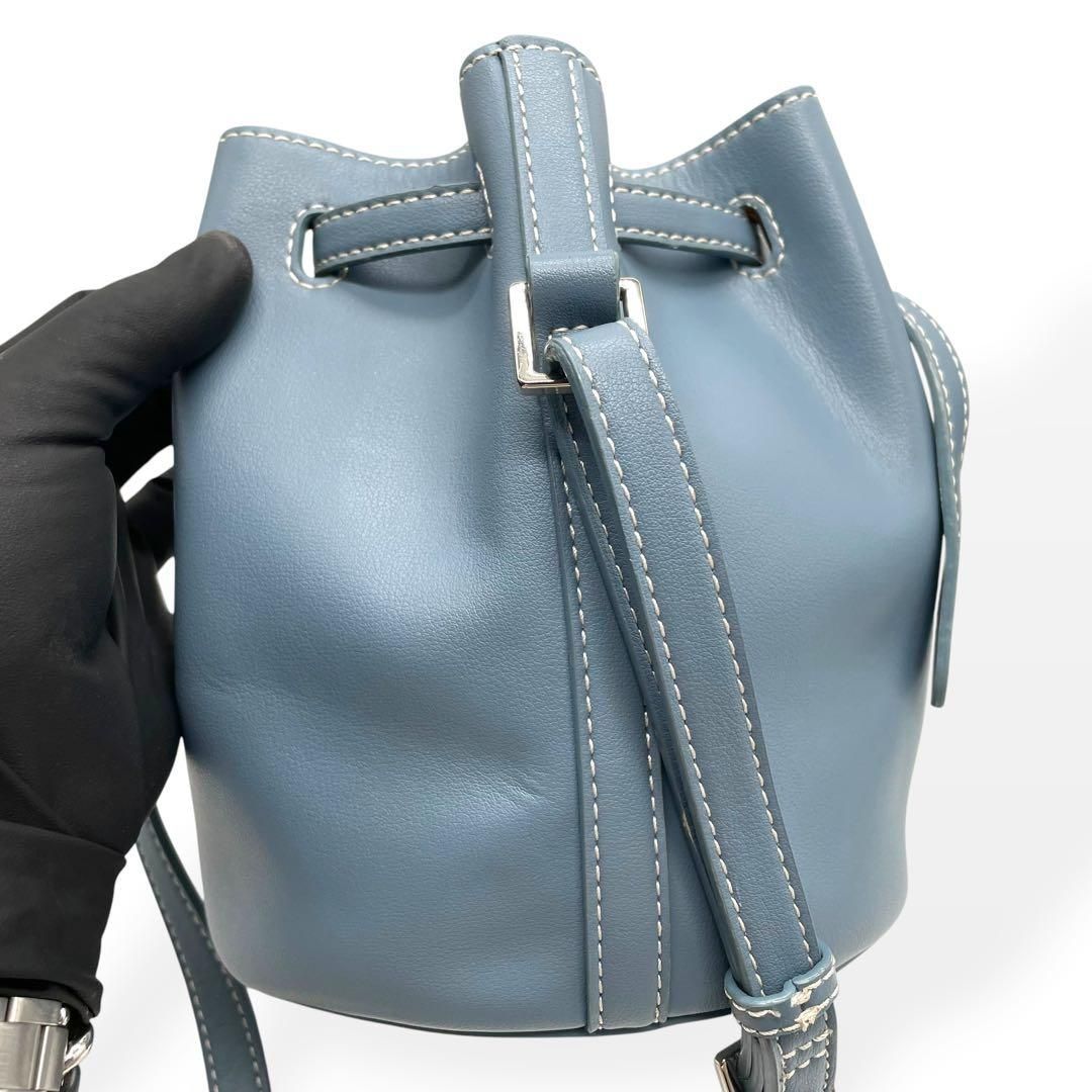 極美品 VASIC CLUB MINI MINI ショルダーバッグ ブルー - メルカリ