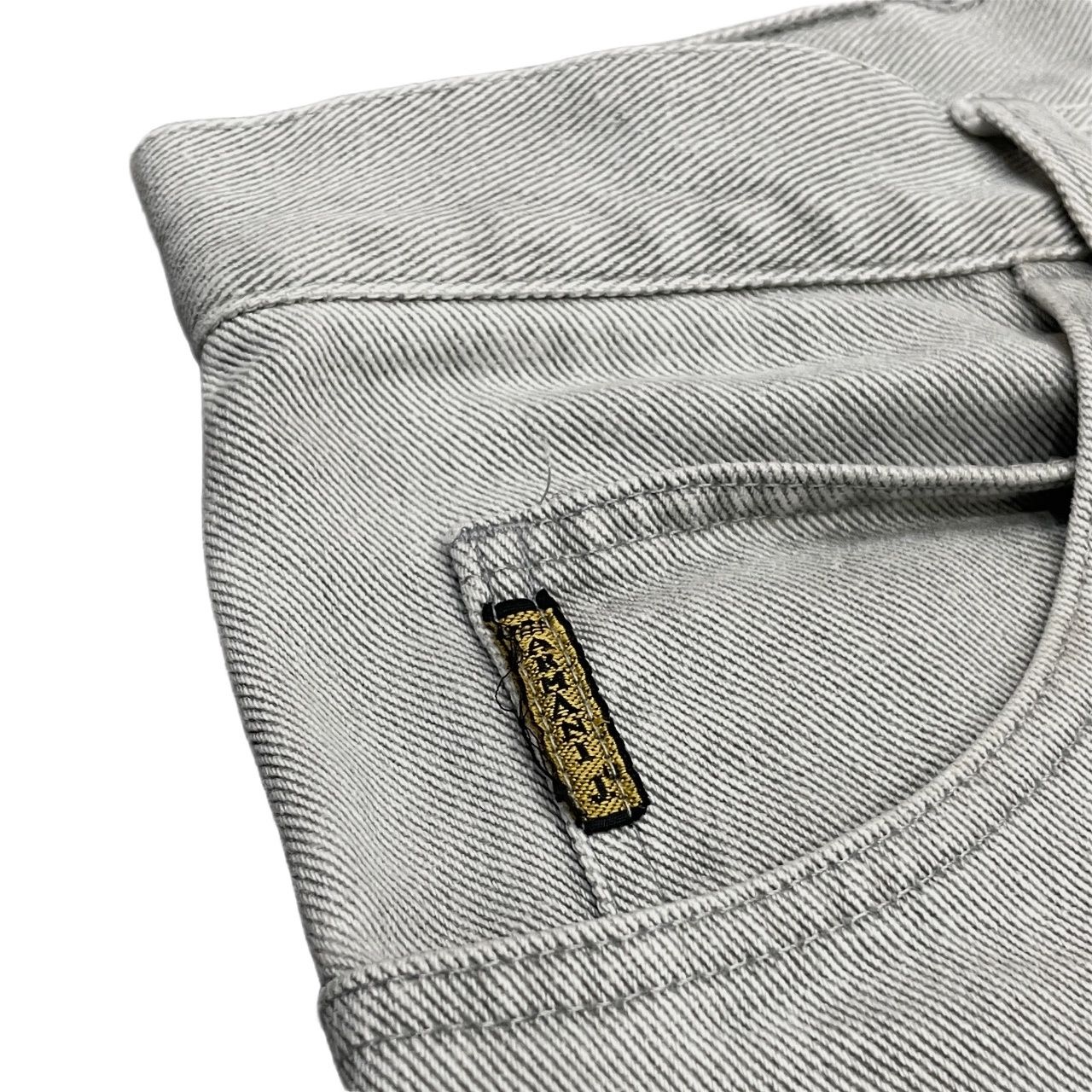 ARMANI JEANS グレーデニムワイドテーパードパンツ ジーンズ ボトムス