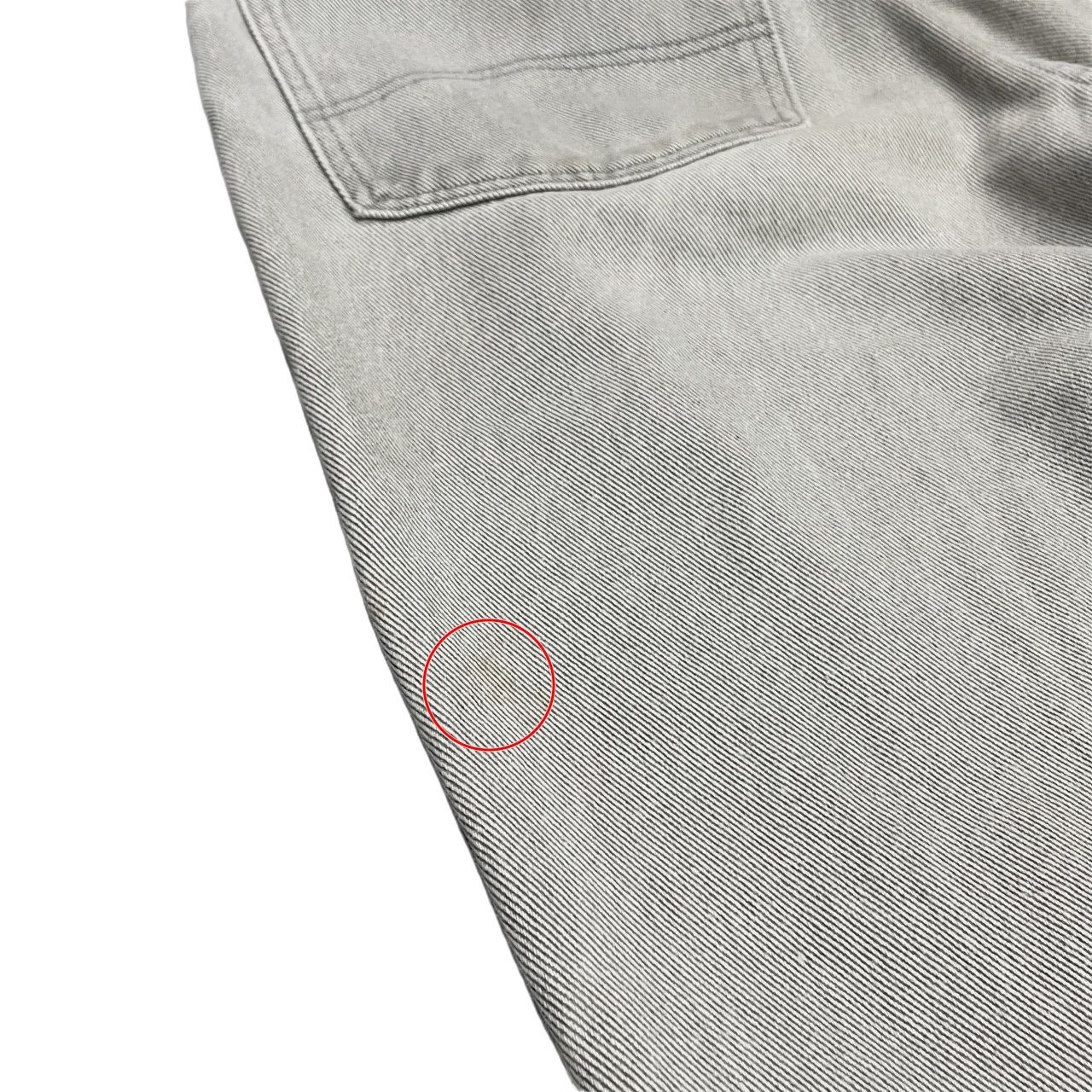 ARMANI JEANS グレーデニムワイドテーパードパンツ ジーンズ ボトムス