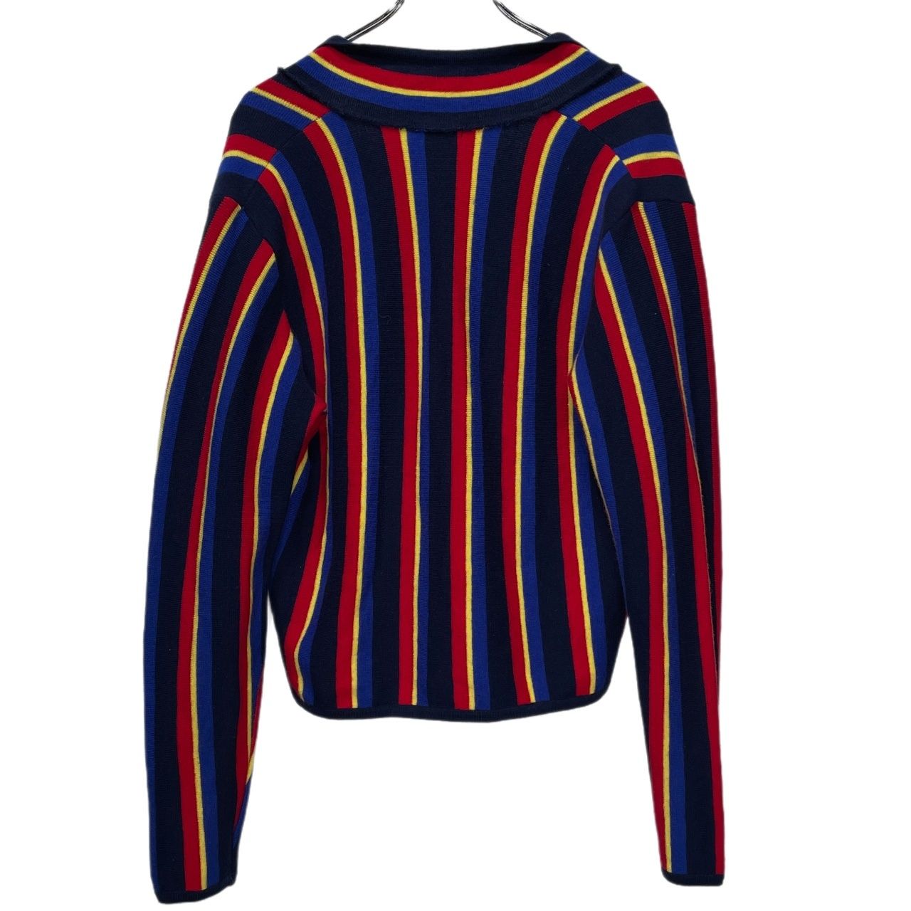 MILKBOY 金ボタンストライプニットジャケット カーディガン トップス Archive 90s ミルクボーイ メンズ レディース MILKBOY 金ボタンストライプニットジャケット カーディガン トップス