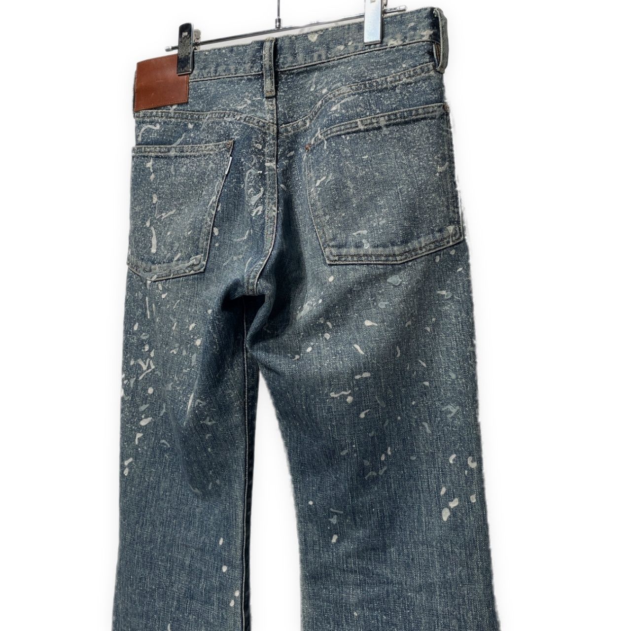 SUGARHILL 24AW MOLDED DENIM TROUSERS FLARED CUT フロッキーペンキ