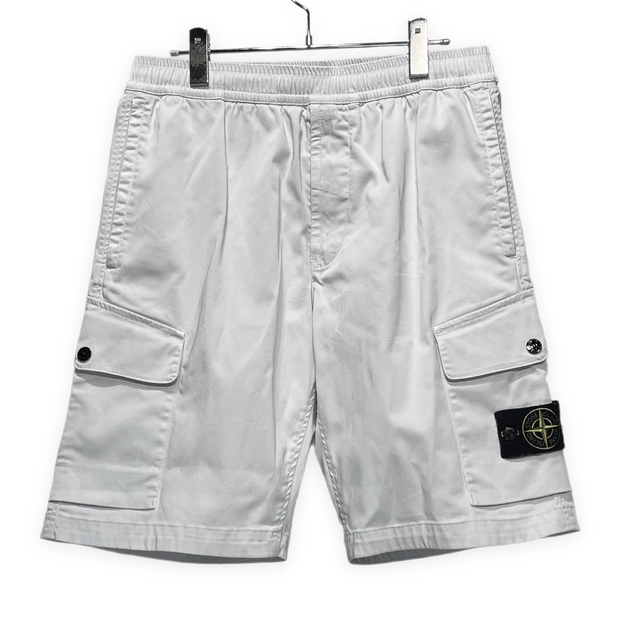 STONE ISLAND ストレッチコットンドローストリングカーゴショーツ