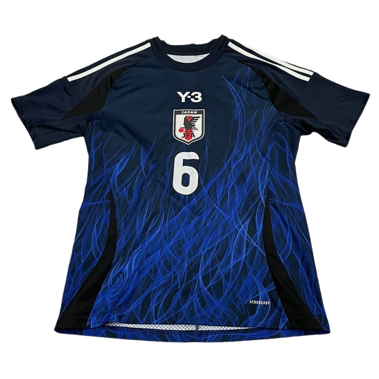 Y-3 JFA ユニフォームシャツ サッカー日本代表 レプリカ Tシャツ カットソー ロゴ 6 ENDO IU0964 Yohji Yamamoto adidas