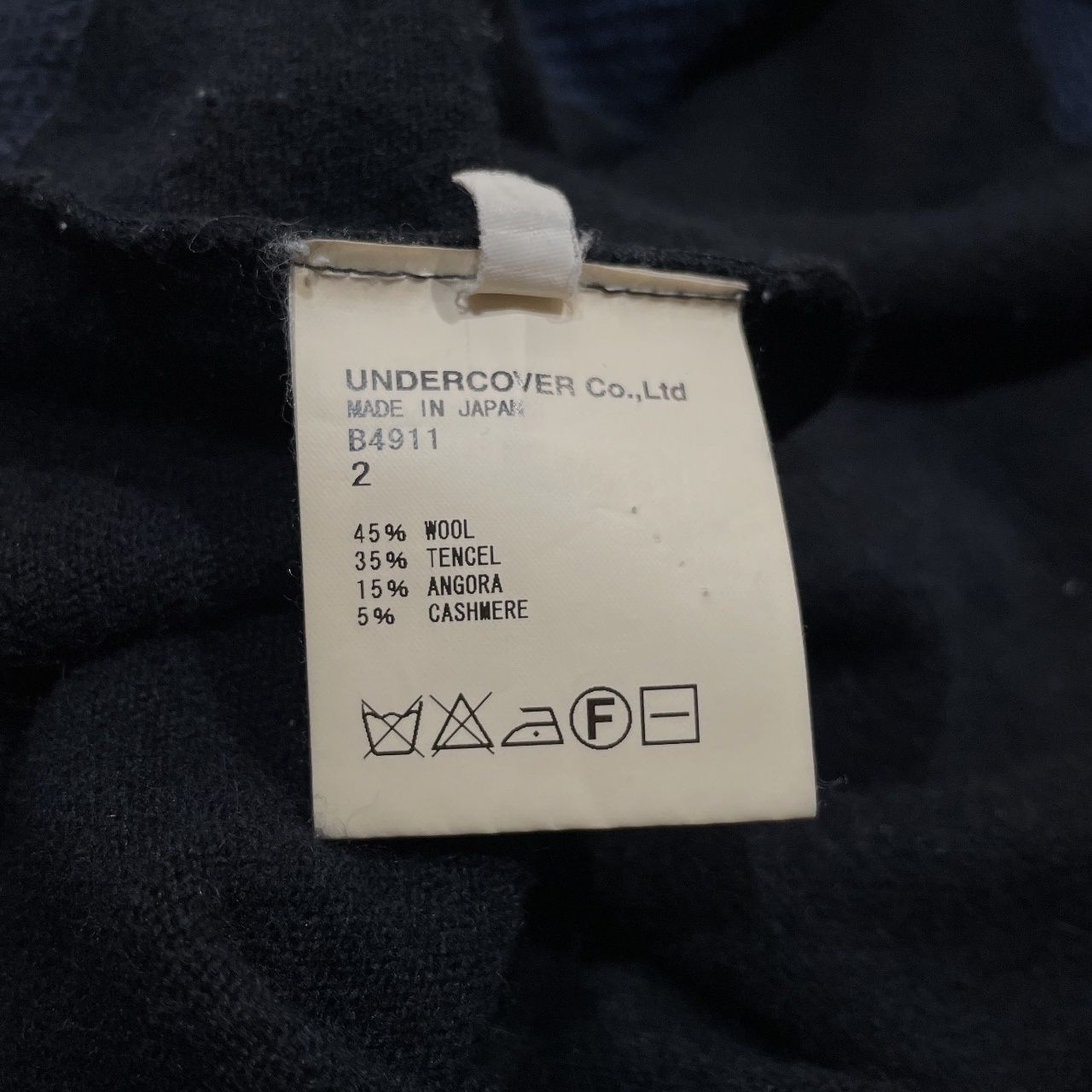 UNDERCOVERISM ウールアンゴラカシミヤリブニットセーター トップス