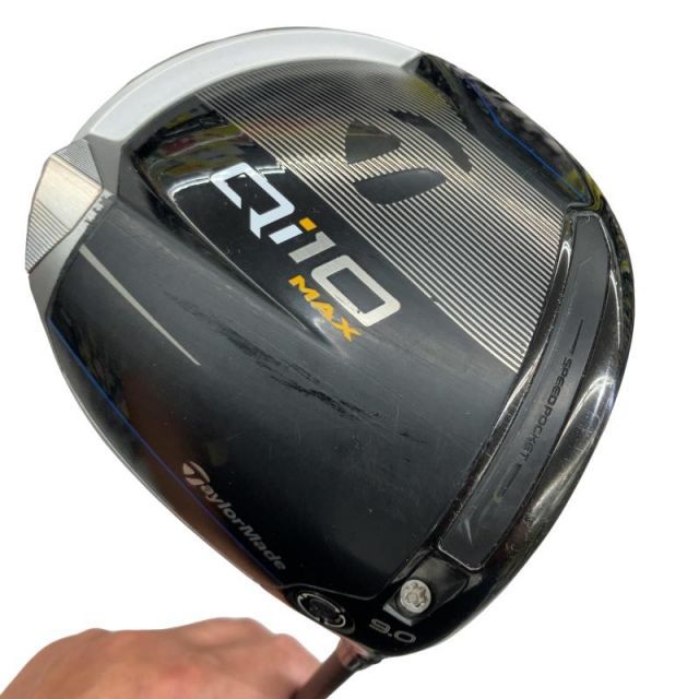 【中古】 テーラーメイド Qi10 MAX 9° ドライバー DR 純正特注シャフト (フレックスS) メンズ 男性用 右利き 右用 Cランク ゴルフクラブ