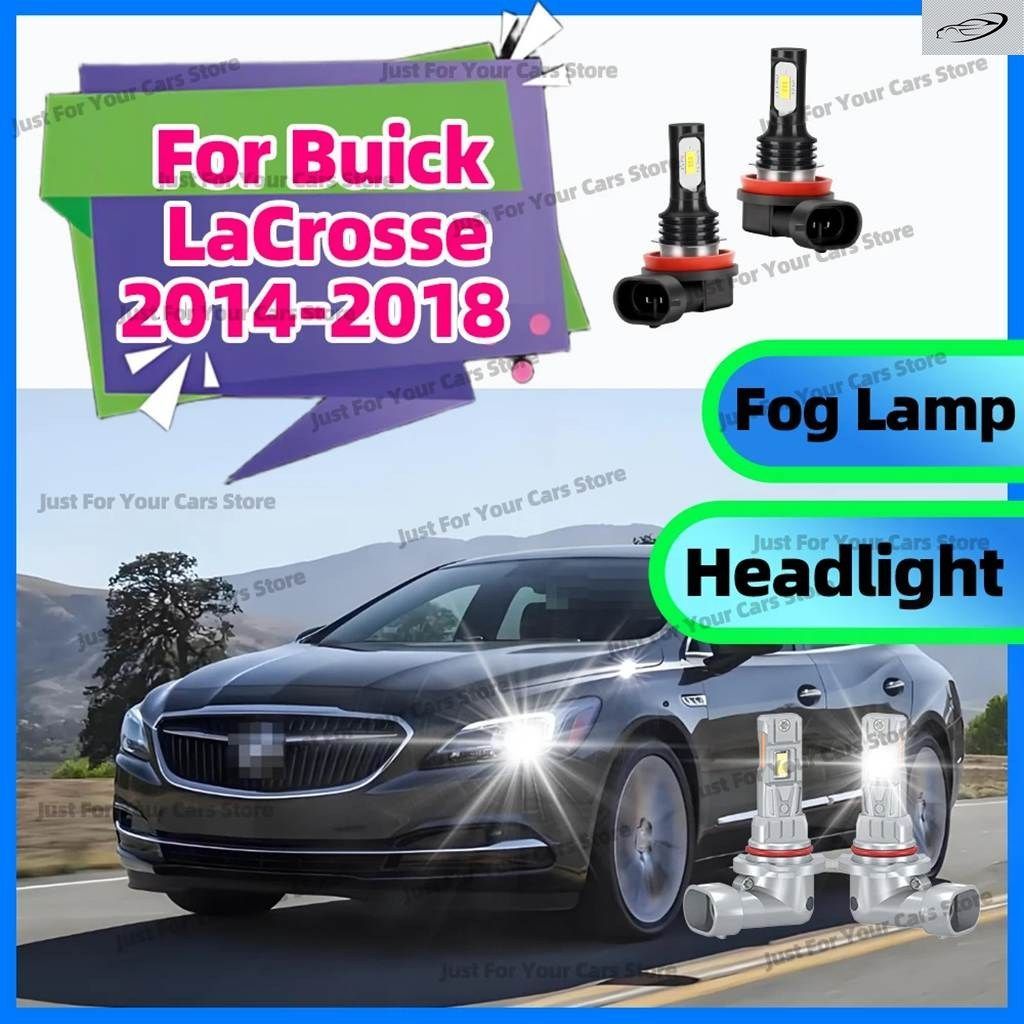2/4X 6000K LED ヘッドライト フォグランプ BUICK LACROSSE 2014 - 18 ヘッドランプ 30000LM ホワイト バルブ