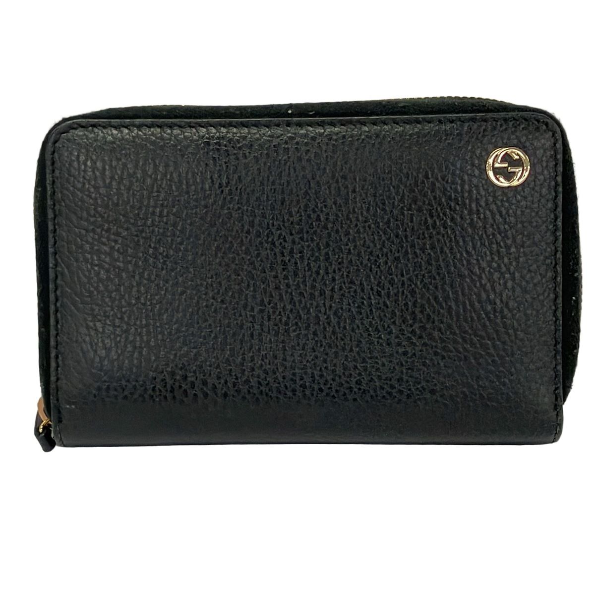 GUCCI(グッチ) 2つ折り財布美品 ベティ,インターロッキングG 464884 黒 レザー 15,022円