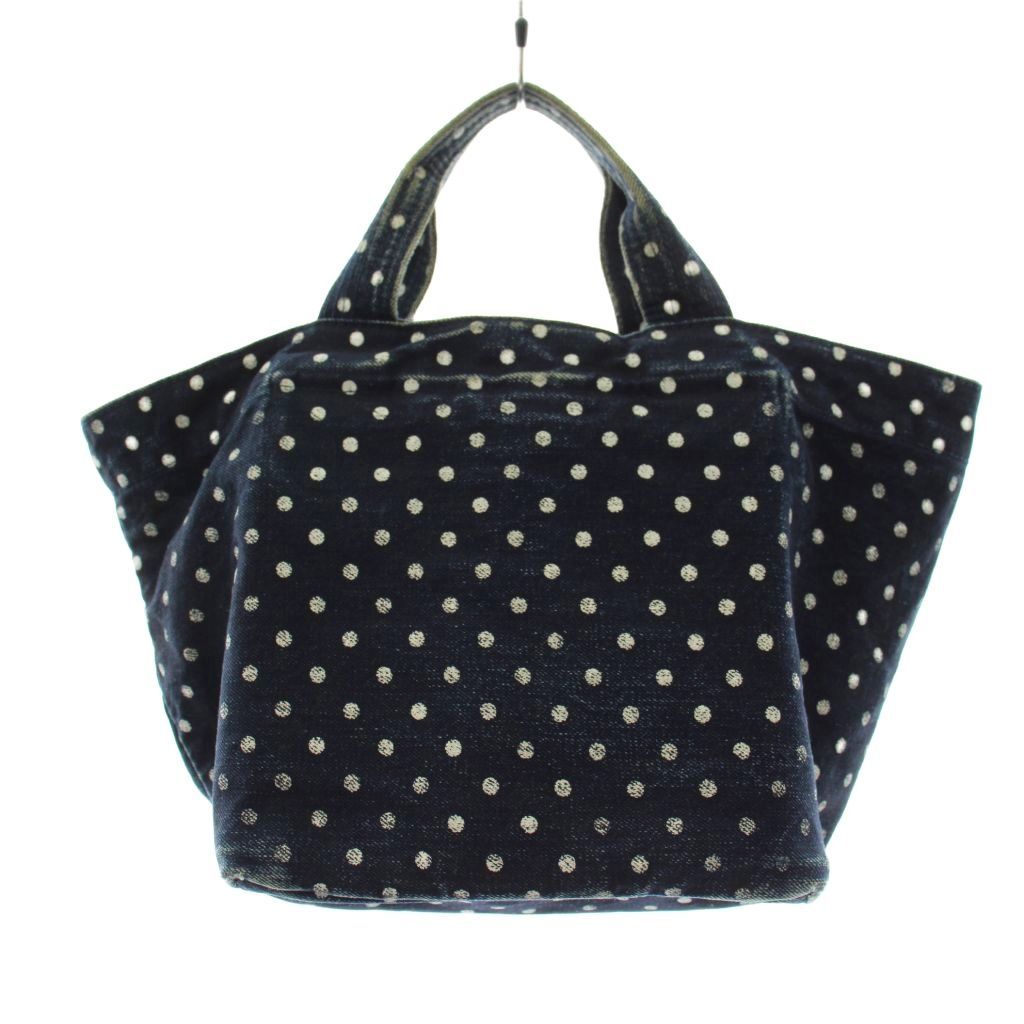 キャピタル kapital duffle ハンドバッグ ドット柄 デニム インディゴ 