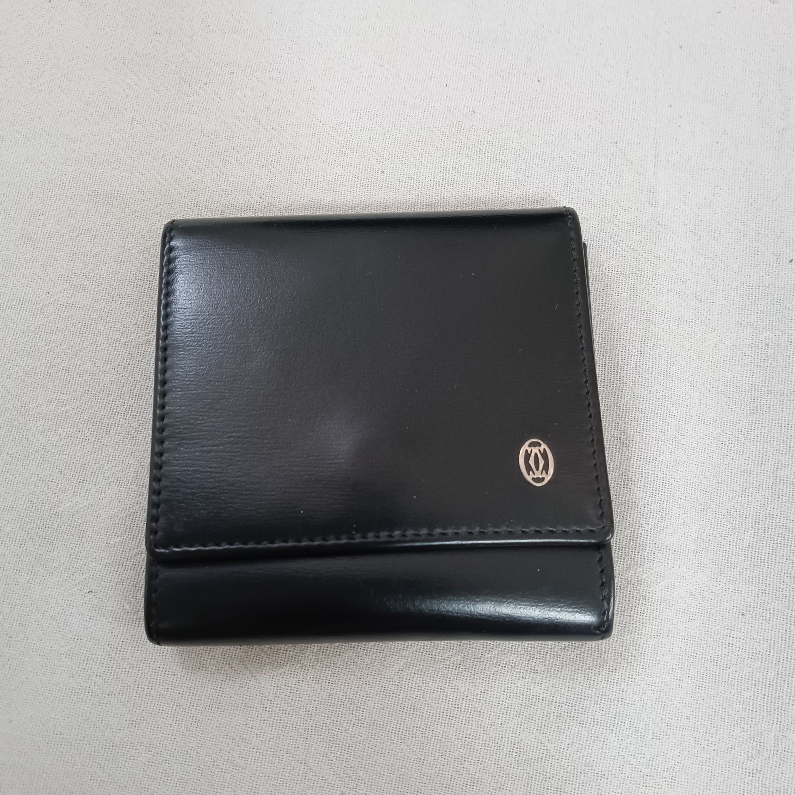 カルティエ Cartier コインケース 小銭入れ 黒 ブラック メンズ