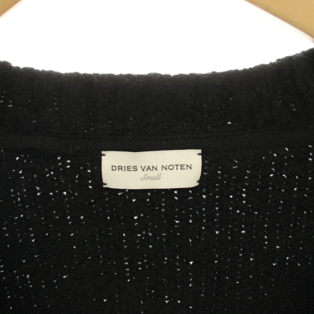 DRIES VAN NOTEN - 良品 DRIES VAN NOTEN ドリスヴァンノッテン カシミアブレンド ウールミックスニット カーディガン S ブラック レディース 古着 中古 USED ドリスヴァンノッテン DRIES VAN NOTEN ニットカーディガン カシミヤ