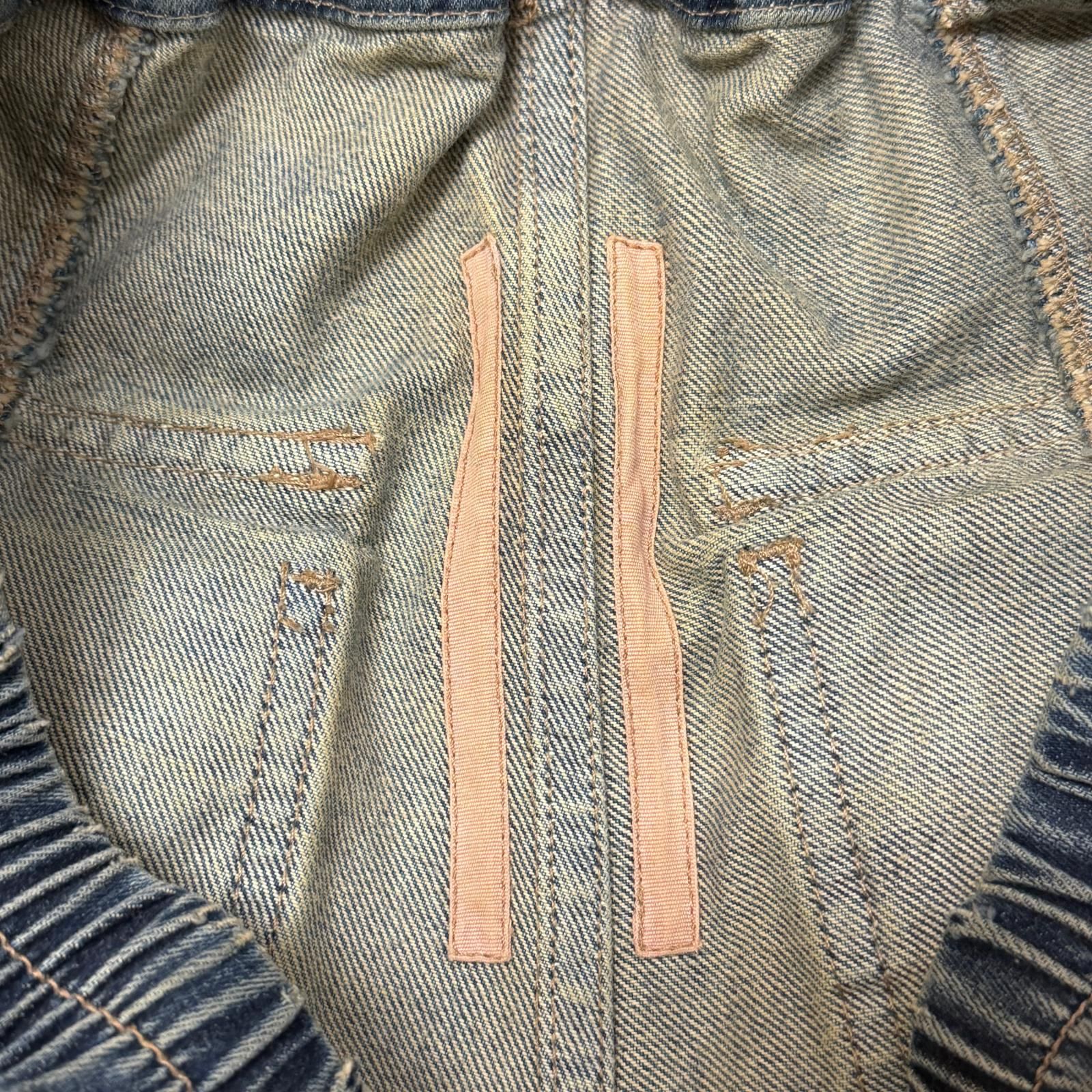 参考上代147400円 DRKSHDW 26SS CREATCH WIDE CARGO  クリーチワイドカーゴ ドローストリング デニムパンツ ダークシャドウ DU01F4394-DWB インディゴ S （20158M） 参考上代147400円 DRKSHDW 26SS CREATCH WIDE CARGO DRAWSTRING