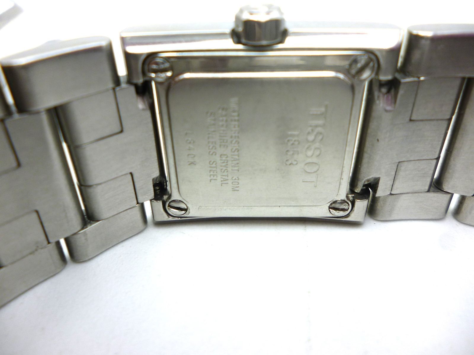 TISSOT ティソ スクエア レディース クォーツ時計 L840K 黒文字盤