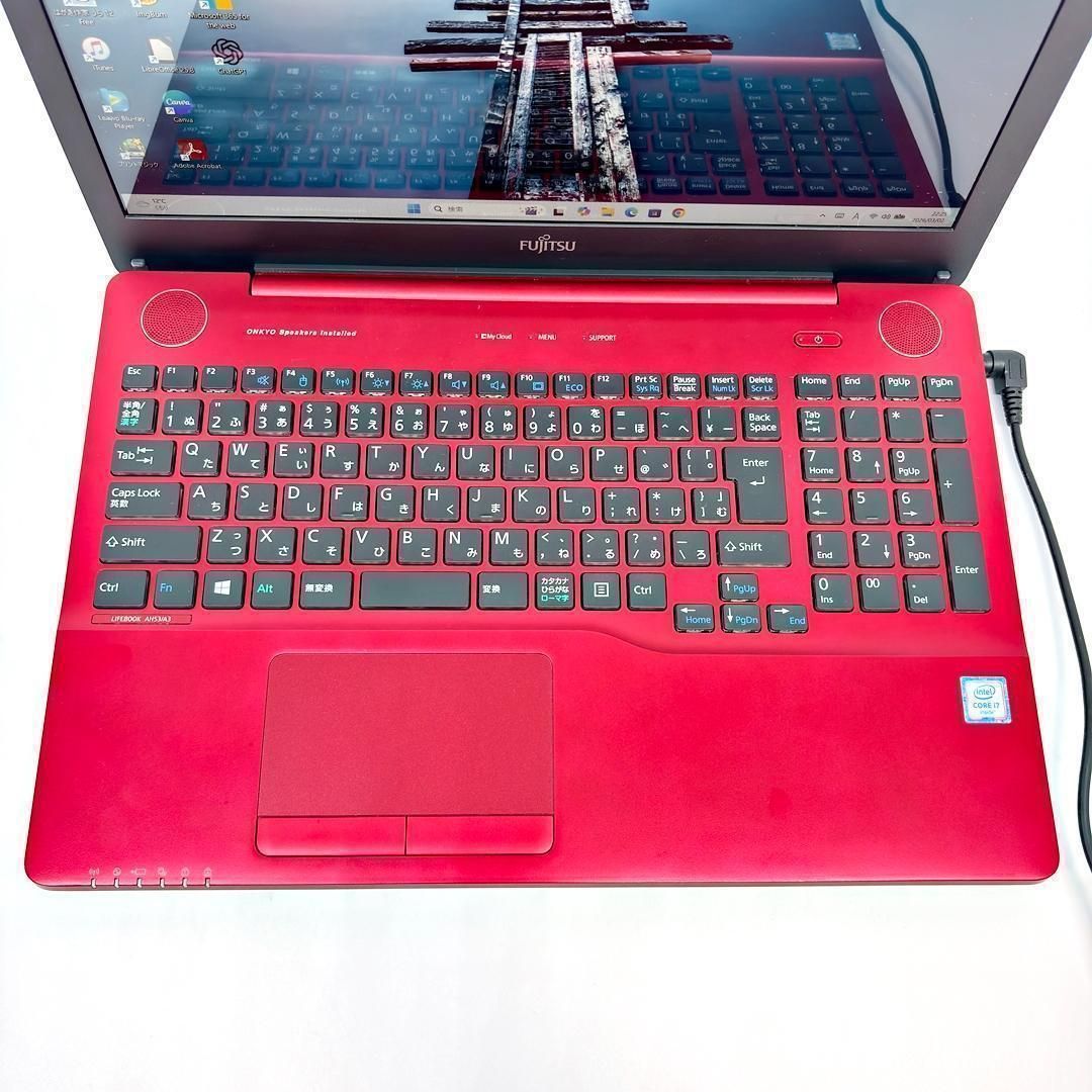 ノートパソコン 富士通 LIFEBOOK Core i7 第6世代 SSD256GB 8GB
