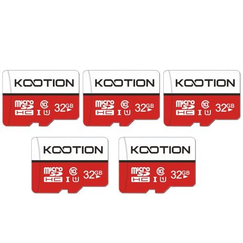 KOOTION microSDカード 32GB 5個セット SDアダプター付 Class10 UHS-I メモリカード SDHC マイクロSDカードpms