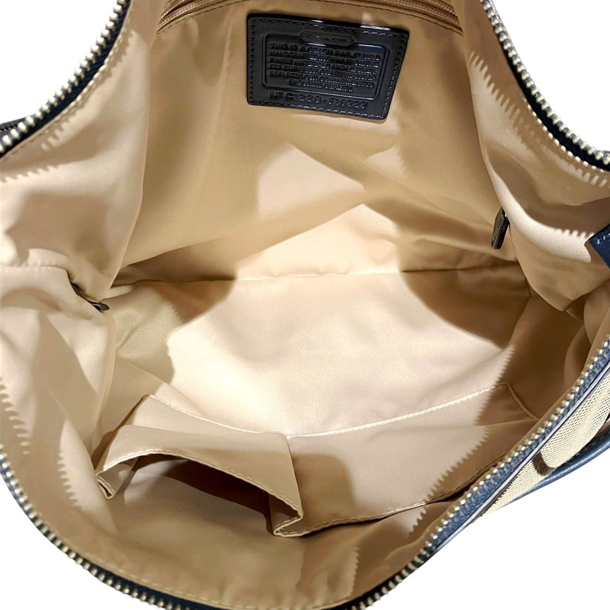 コーチ COACH シグネチャー ショルダーバッグ キャンバス レザー 