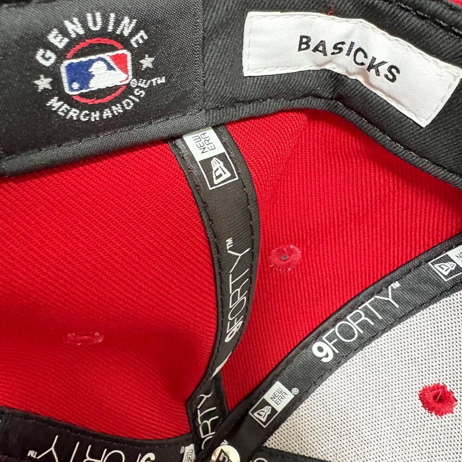 BASICKS x NEW ERA YANKEES CAP / RED ニユーエラ キャップ コラボ