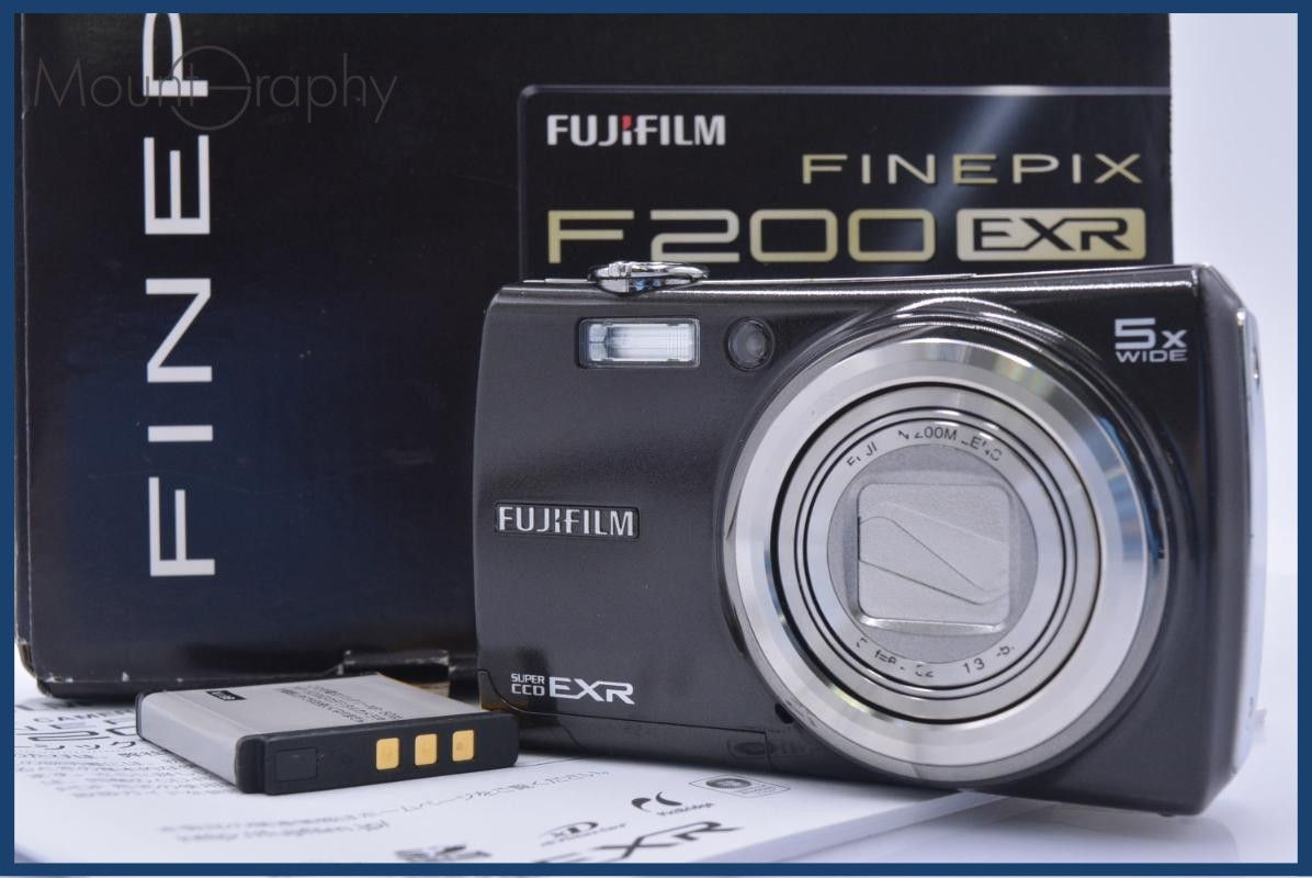 【動作保証】 富士フイルム FUJIFILM FinePix F200EXR 5x 元箱、バッテリー、取扱説明書付属 同梱無料 #my497