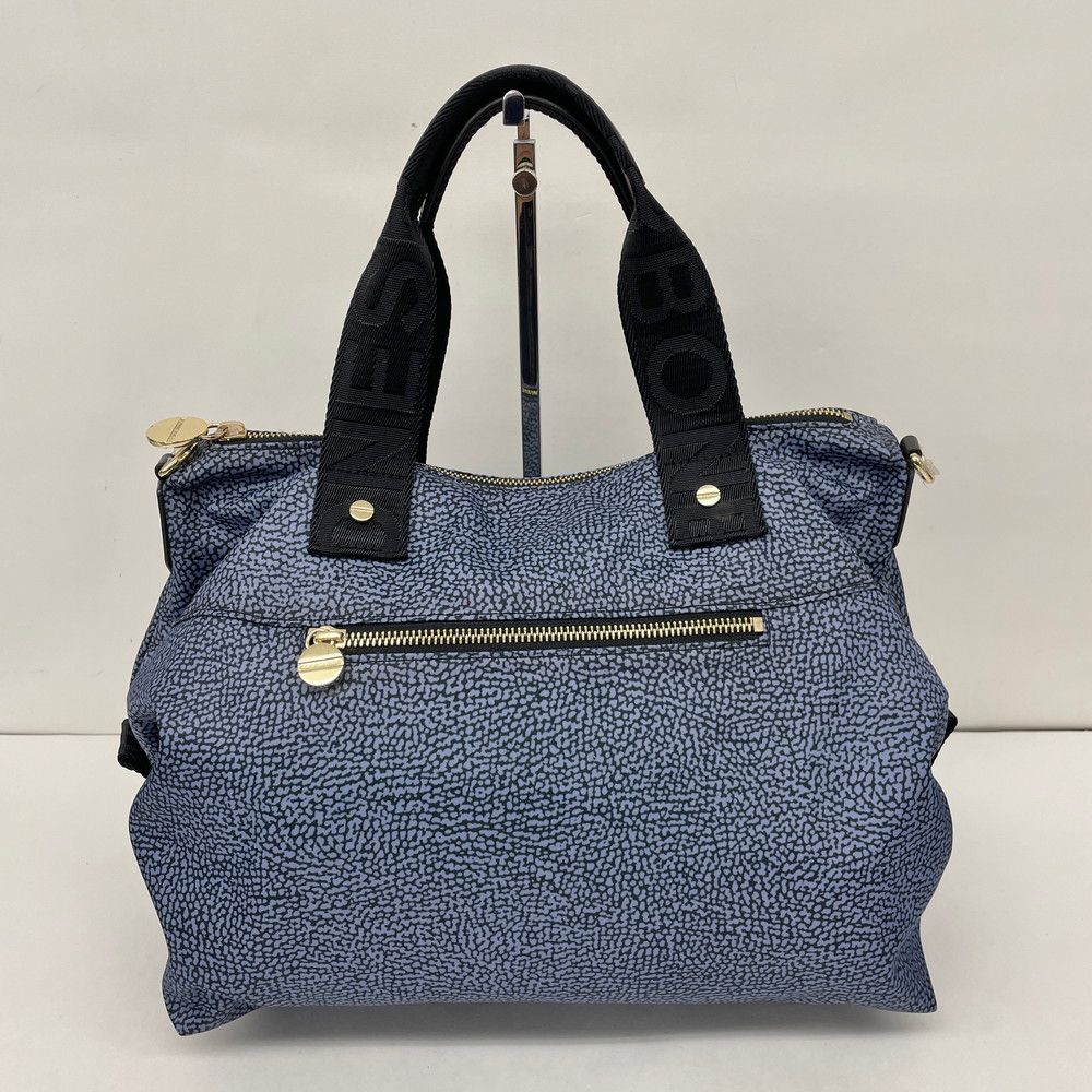 ボルボネーゼ BORBONESE ハンドバッグ 2way ショルダーストラップ付き