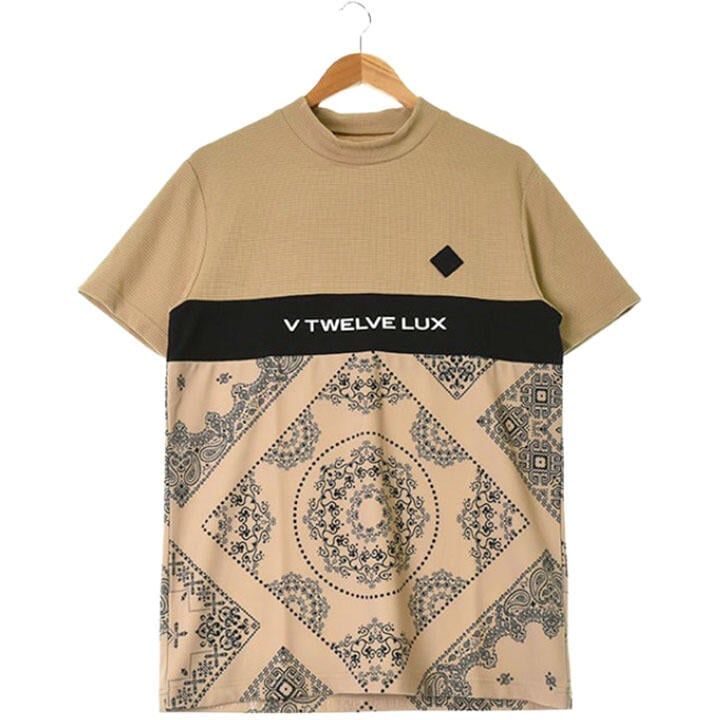 V12 | M(M相当) | メンズ LX BAN シャツ ベージュ系 春夏【中古】ゴルフウェア
