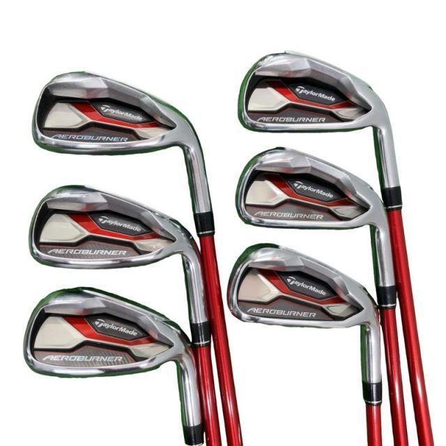 【中古】 テーラーメイド AERO BURNER 6S アイアンセット IR TM7-415 (フレックスR) メンズ 男性用 右利き 右用 Cランク ゴルフクラブ