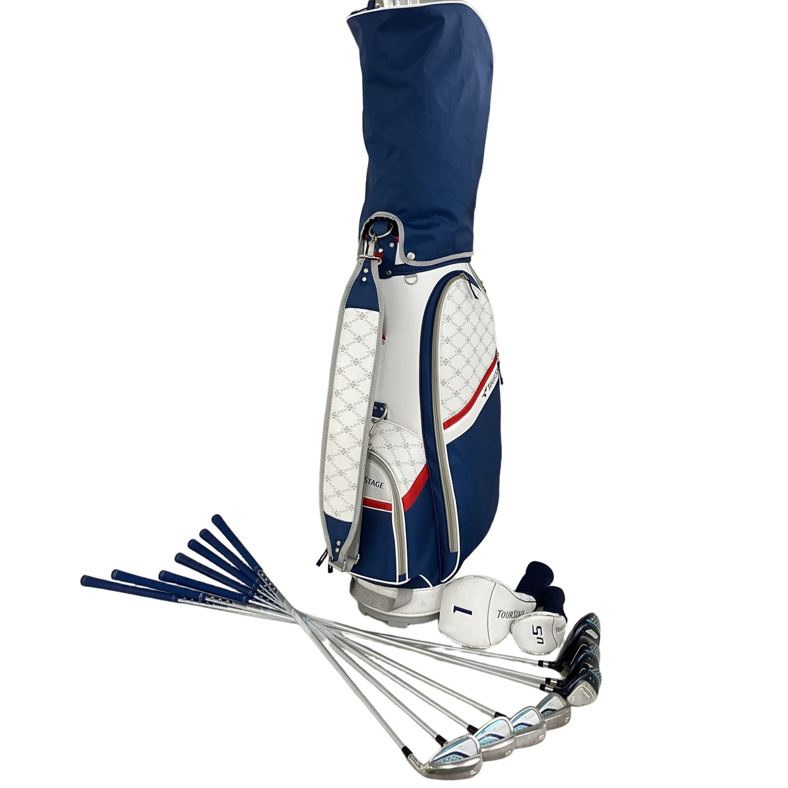 BRIDGESTONE Tour Stage CL 2016 7本セット レディース ゴルフセット キャディバッグ付き 中古 Y11449476